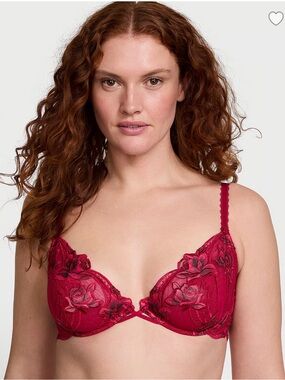 Victoria’s Secret very sexy rose unlined low-cut Demi bra 42D NWT
